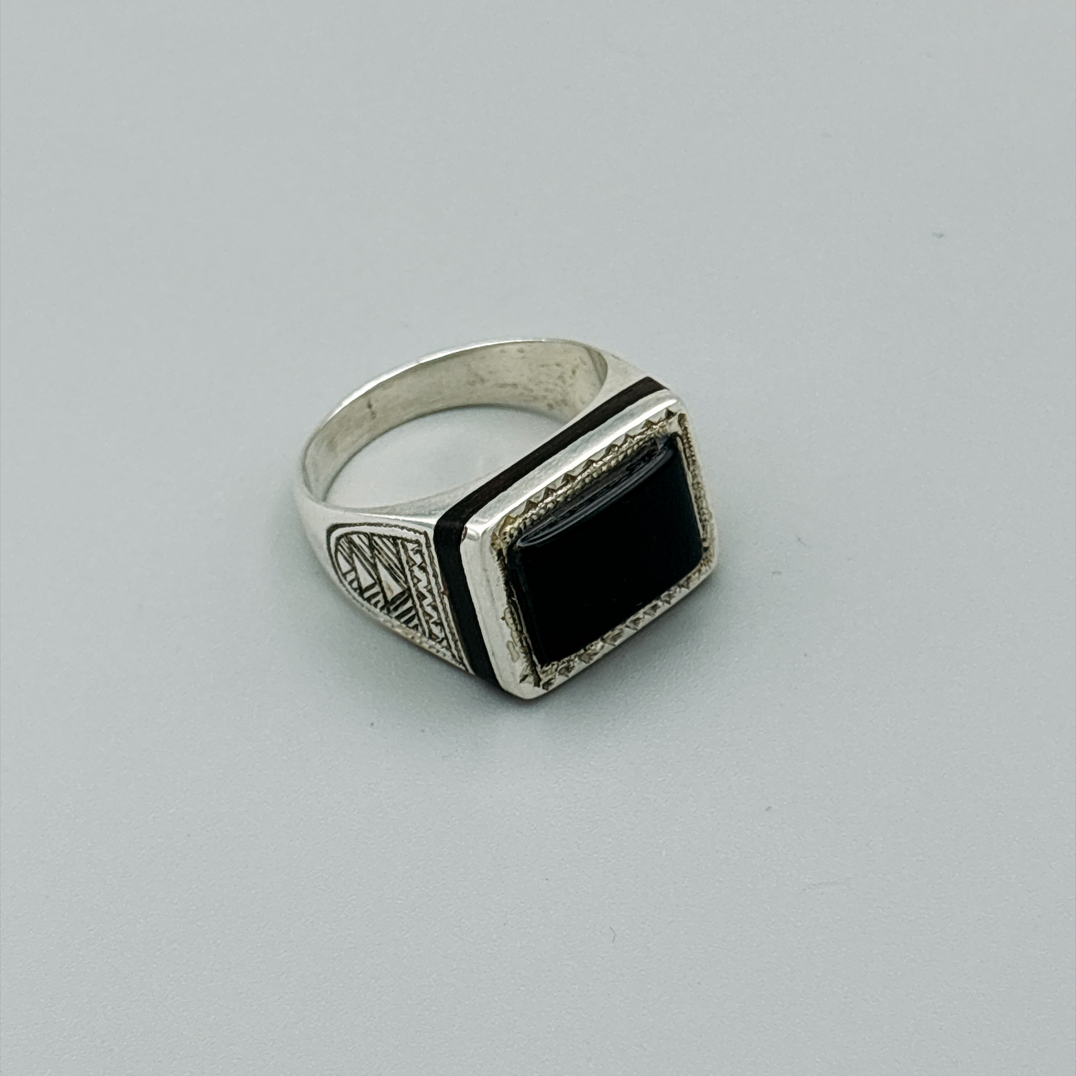 Touareg Ring No.01｜Silver×Onyx